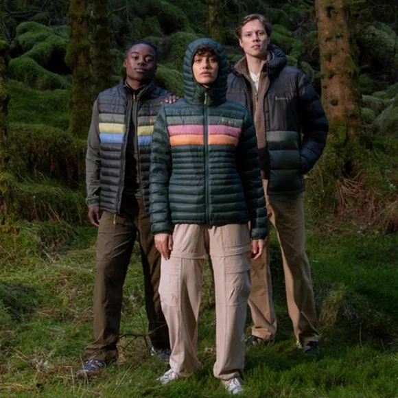 Cotopaxi Fuego Down Hooded Jacket - Cargo Stripes. Women’s Medium Size. NWT - Picture 3 of 6